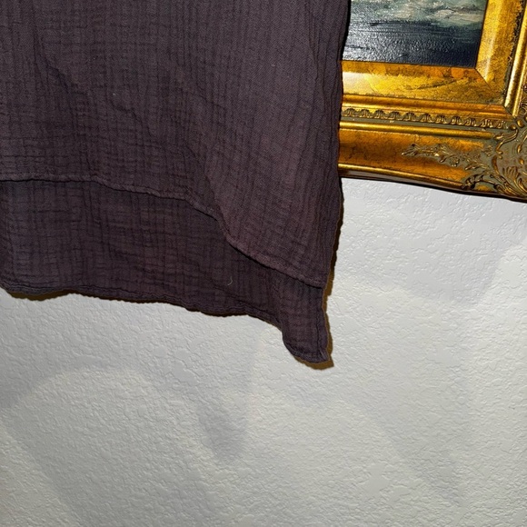 It is Well NEW 100% Cotton Gauzy Scoop Neck Tank Top Hi-Lo Hem Size Small - Picture 3 of 6